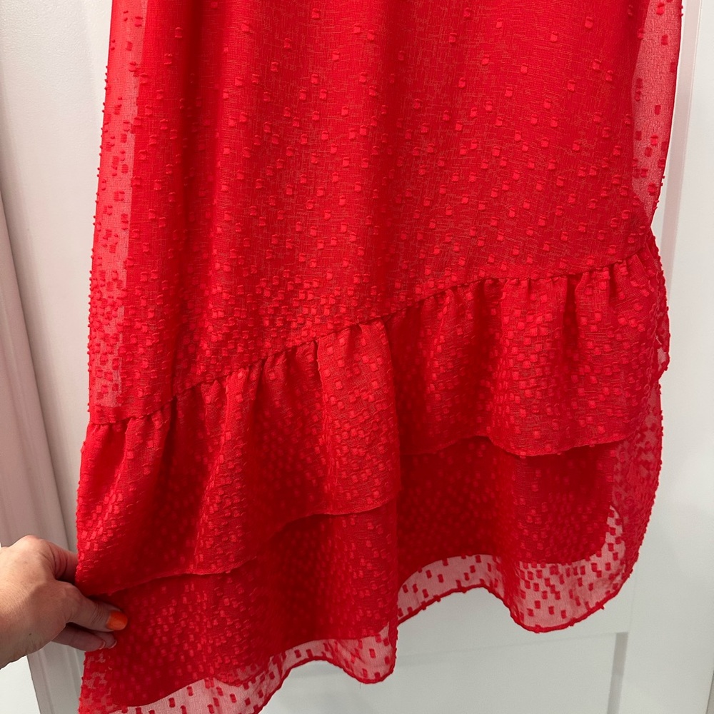 fab'rik Red Ruffled Mini Sundress - Picture 3 of 5